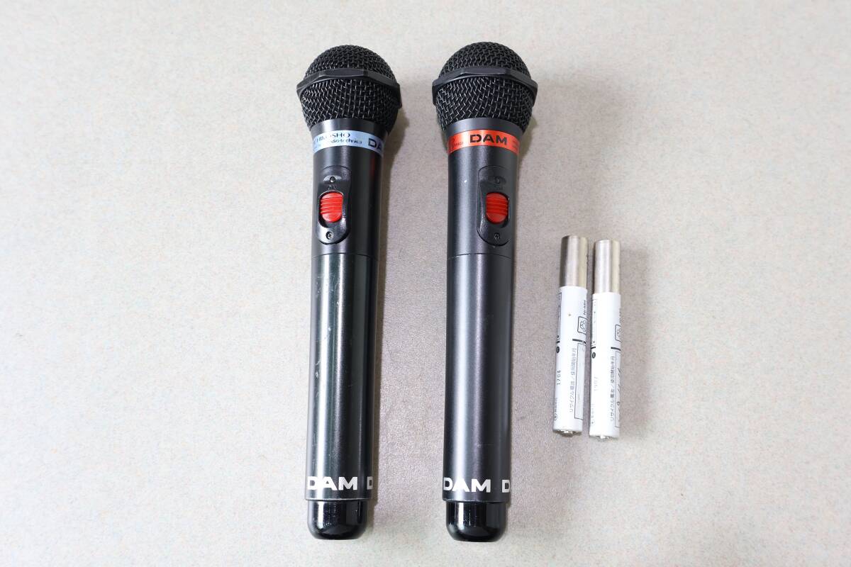 A0018 (8) & 2個セット audio-technica DAM WITM-330/C WITM-330/D マイク 計2本 セット カラオケ オーディオテクニカ 第一興商 ダム拍卖