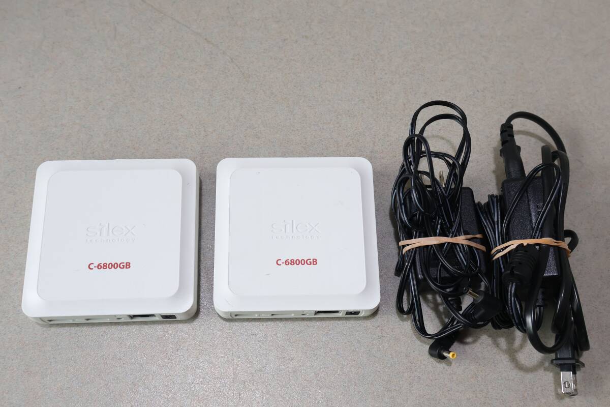 G9979 & 【2個セット】 Silex Print Server C-6800GB サイレックス プリントサーバー バッファロー拍卖
