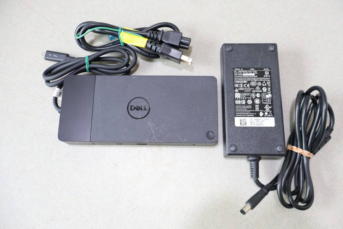 G0026 (2) P Dell WD19TB Thunderbolt ドッキングステーション 180W ACアダプター付 USB-C HDMI DP LAN USB3.1 動作確認済み拍卖