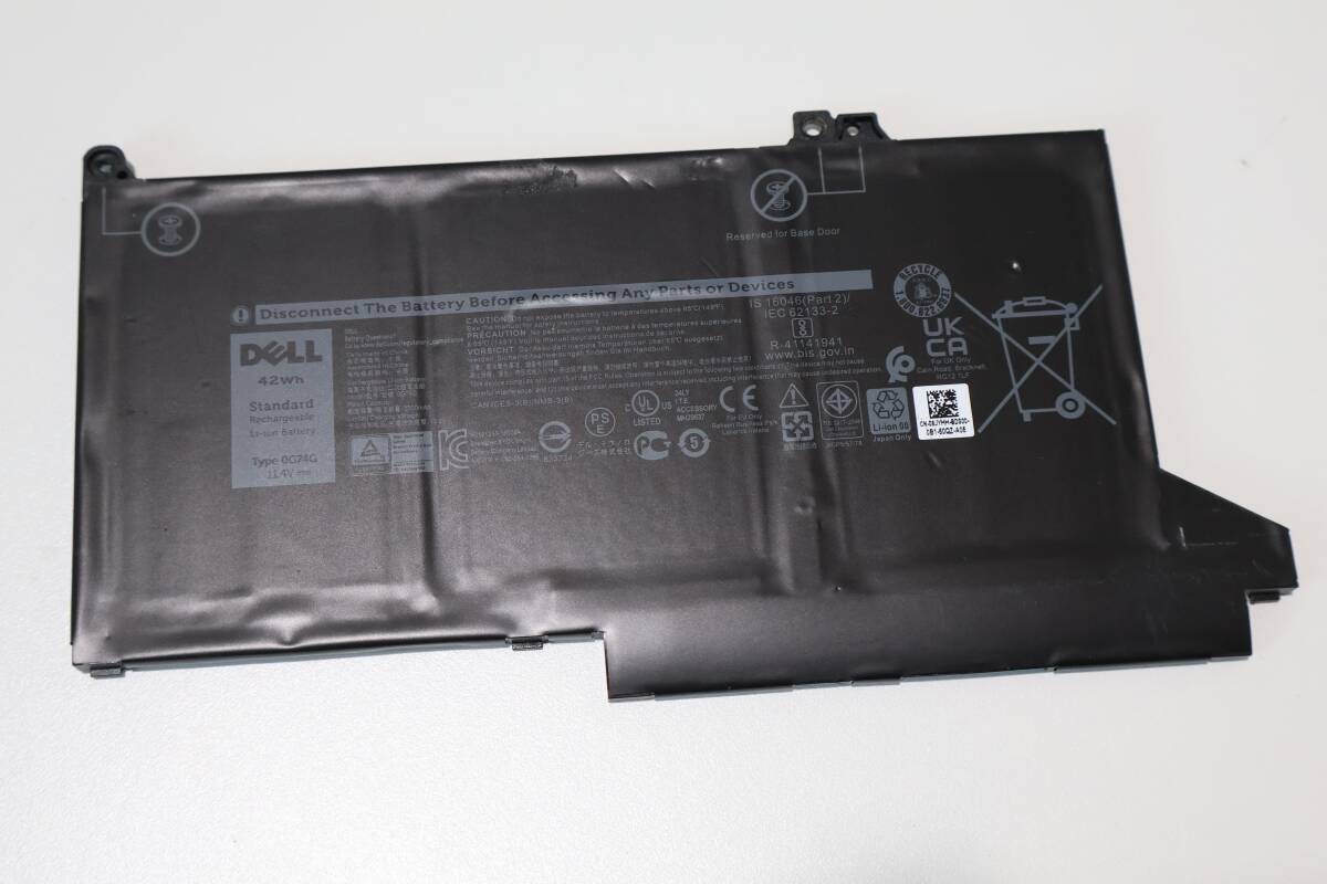 G7180 (+7) & DELL 0G74G バッテリー11.4V-42Wh/OG74G/Latitude 5300 7300 など 対応 /中古拍卖