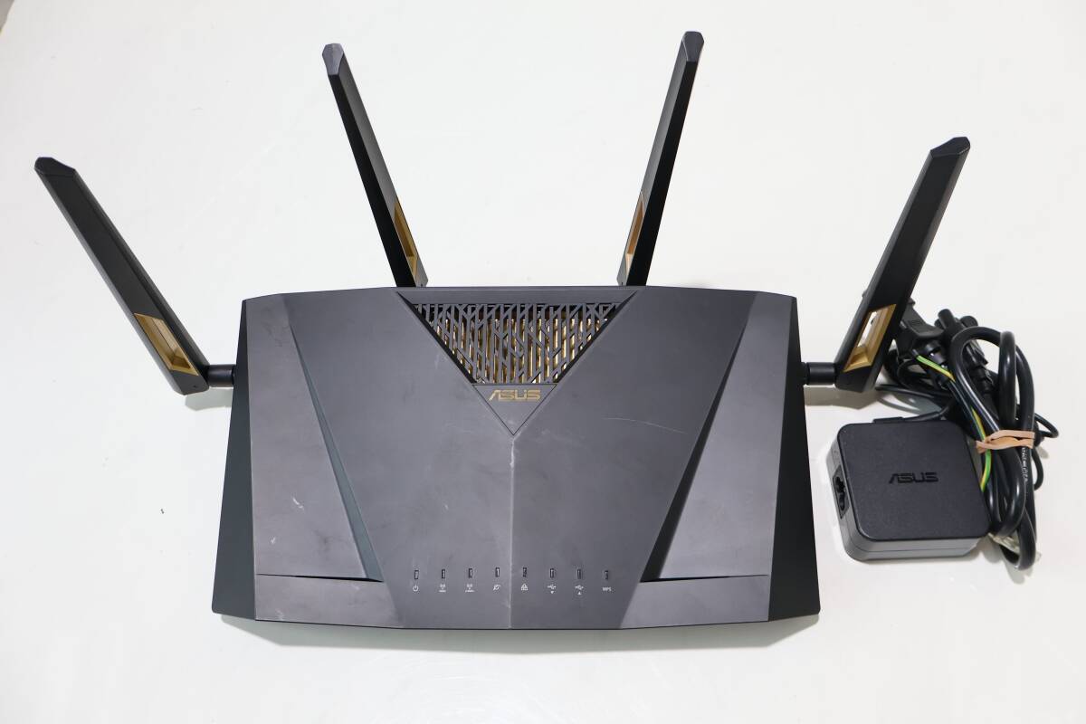 A0337 (6) & ASUS ゲーミングWi-Fi無線ルーター(WiFi6) RT-AX88U( ACアダプター付き)拍卖