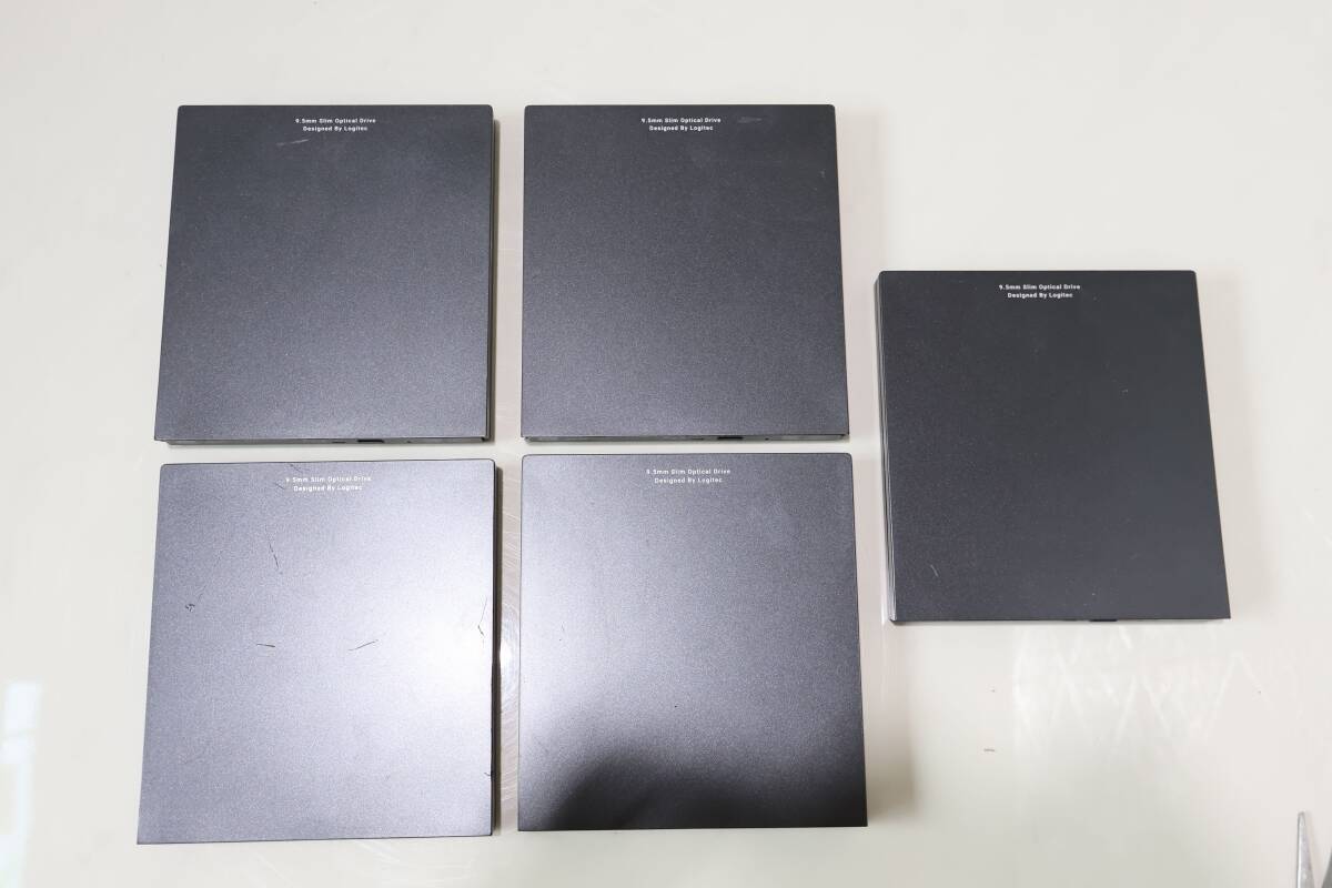 A0240 P 5台セット Logitec LBD-PVA6U3VBK 外付け光学ドライブ Blu-ray BDXL対応 USB3.0 DVD/CD 読み込み 書き込み 中古 動作確認済み拍卖