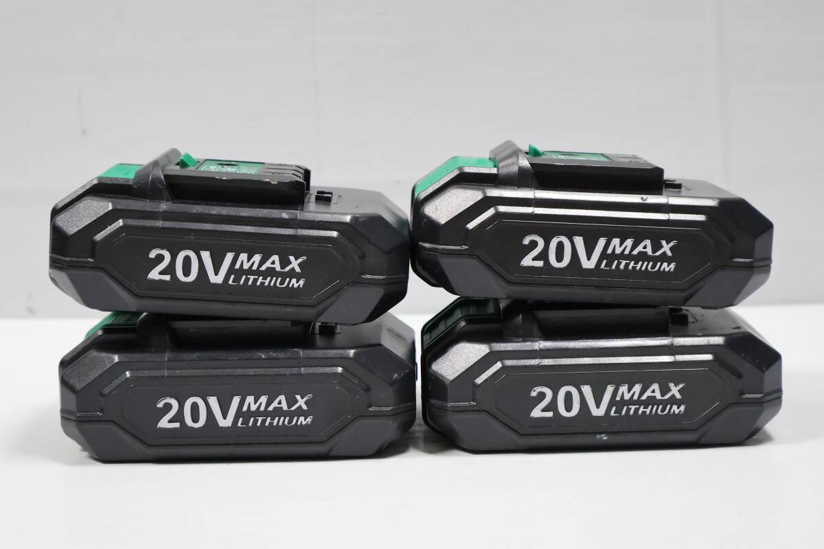 D1073(1) Y【4個セット】KIMO バッテリー 20V 2.0Ah リチウムイオンバッテリー 純正品 KIMO電動工具専用【通電確認済拍卖