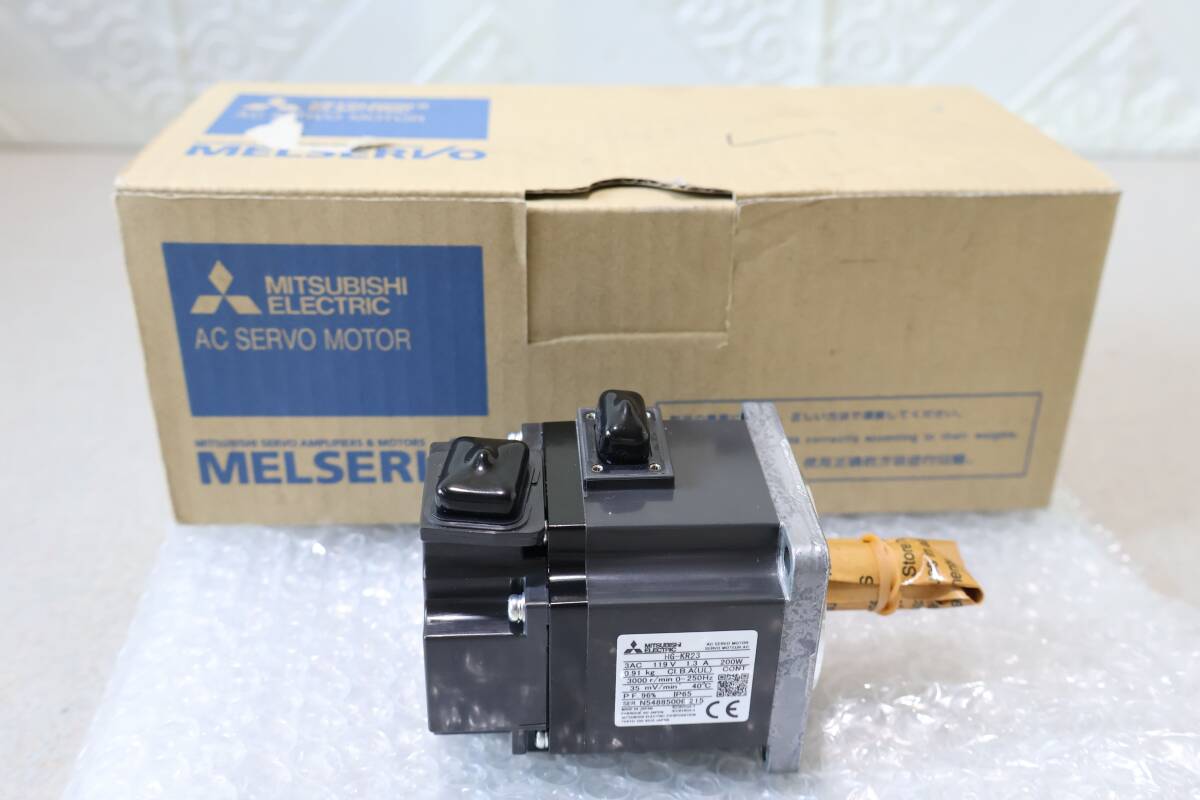 日本製 2025年製 G9285 (1) P【未使用・箱付き】三菱電機 HG-KR23 ACサーボモーター MELSERVOシリーズ 200W 119V IP65 200W 3000r/min 拍卖