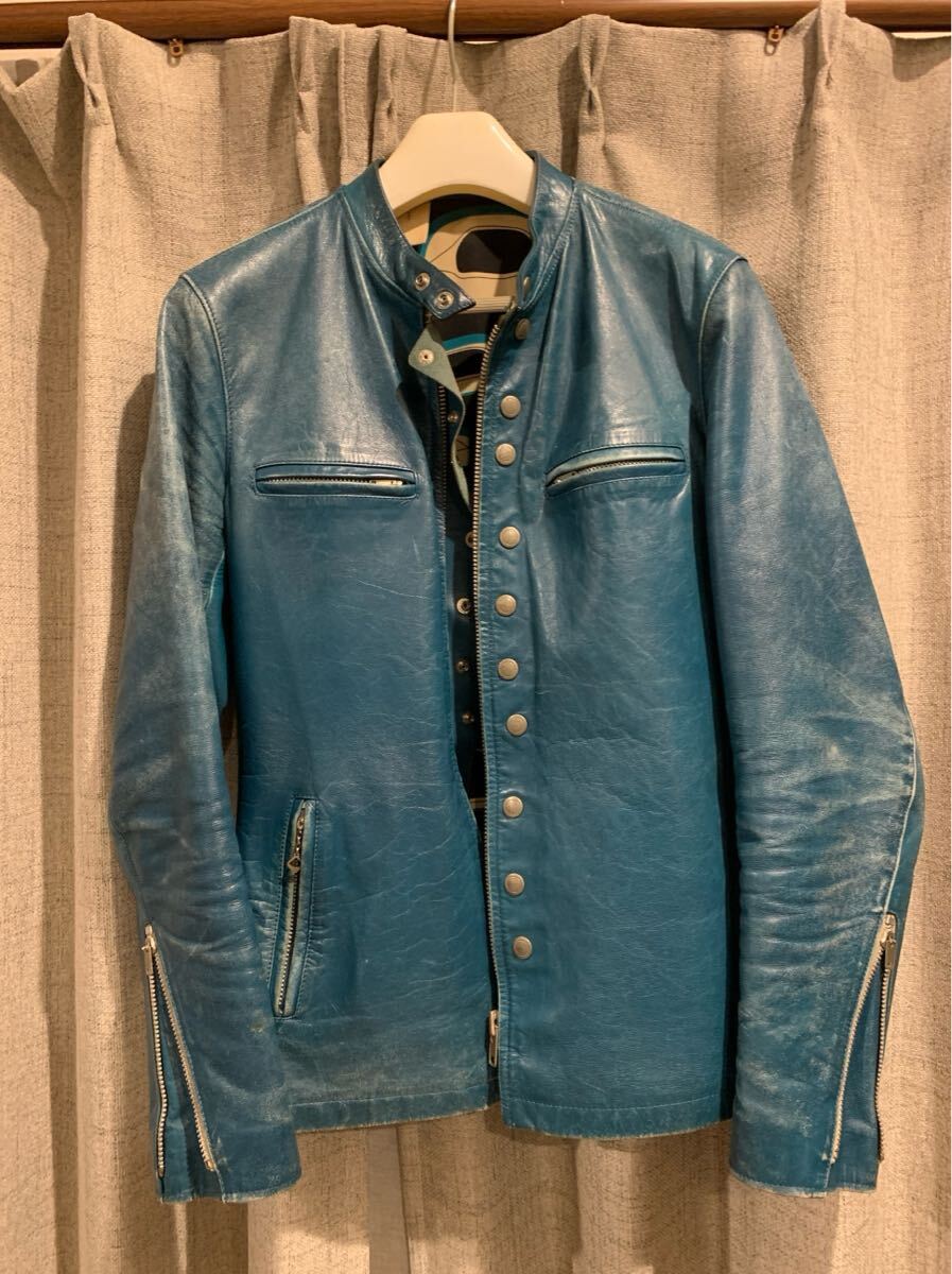 正規品ミスターハリウッド/アラスカ期流星レザーライダース/ターコイズM 25aw拍卖