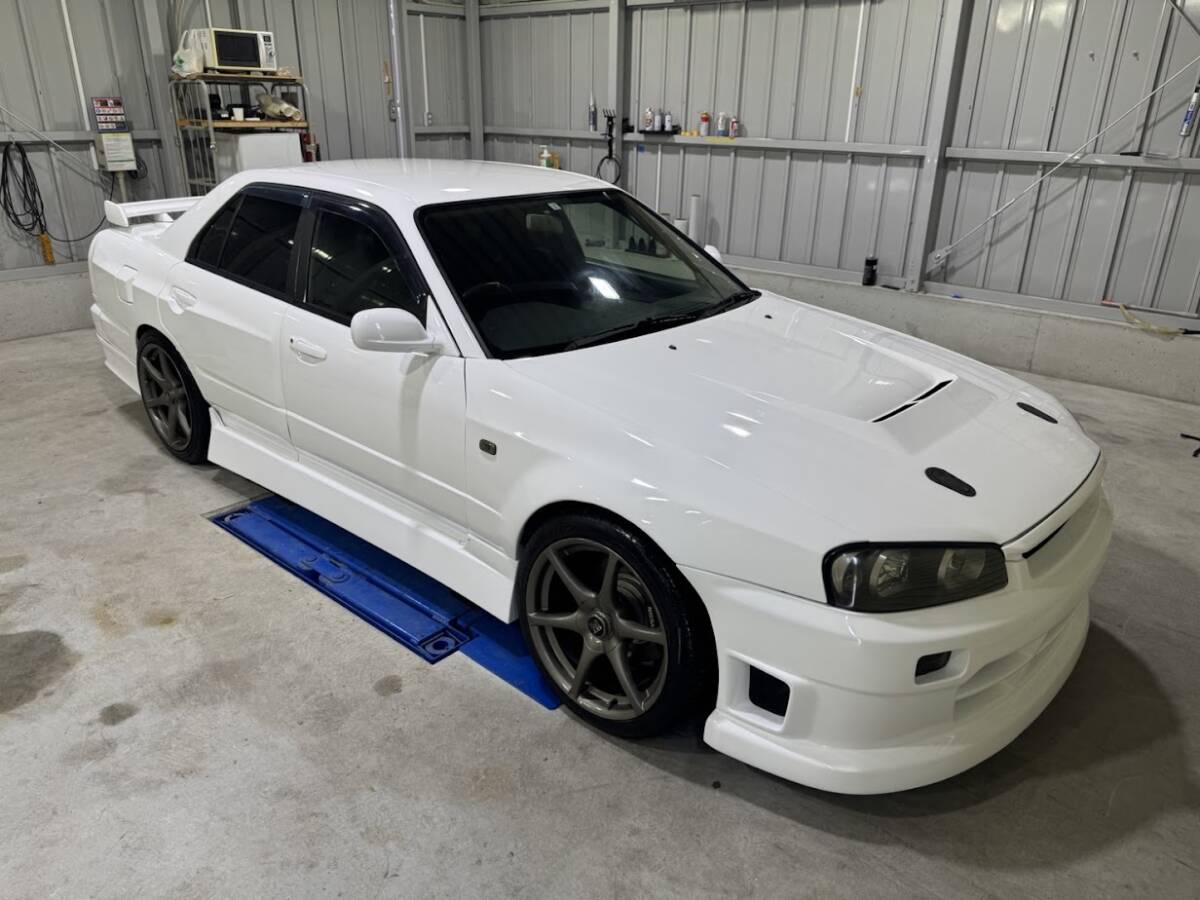 【GTRな4ドア】 ER34 4ドア ワイドボディ ニスモ 25GT ターボ 5速 GT-R BNR34 HR34 音良いです。拍卖