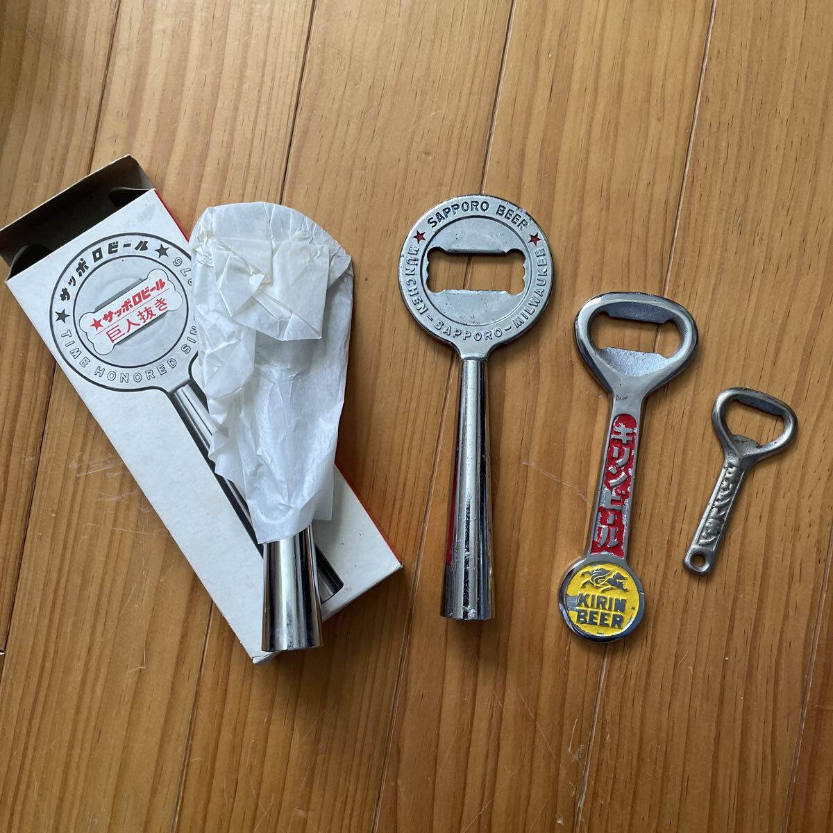 栓抜き 昭和レトロ サッポロビール キリンビール アンティーク拍卖