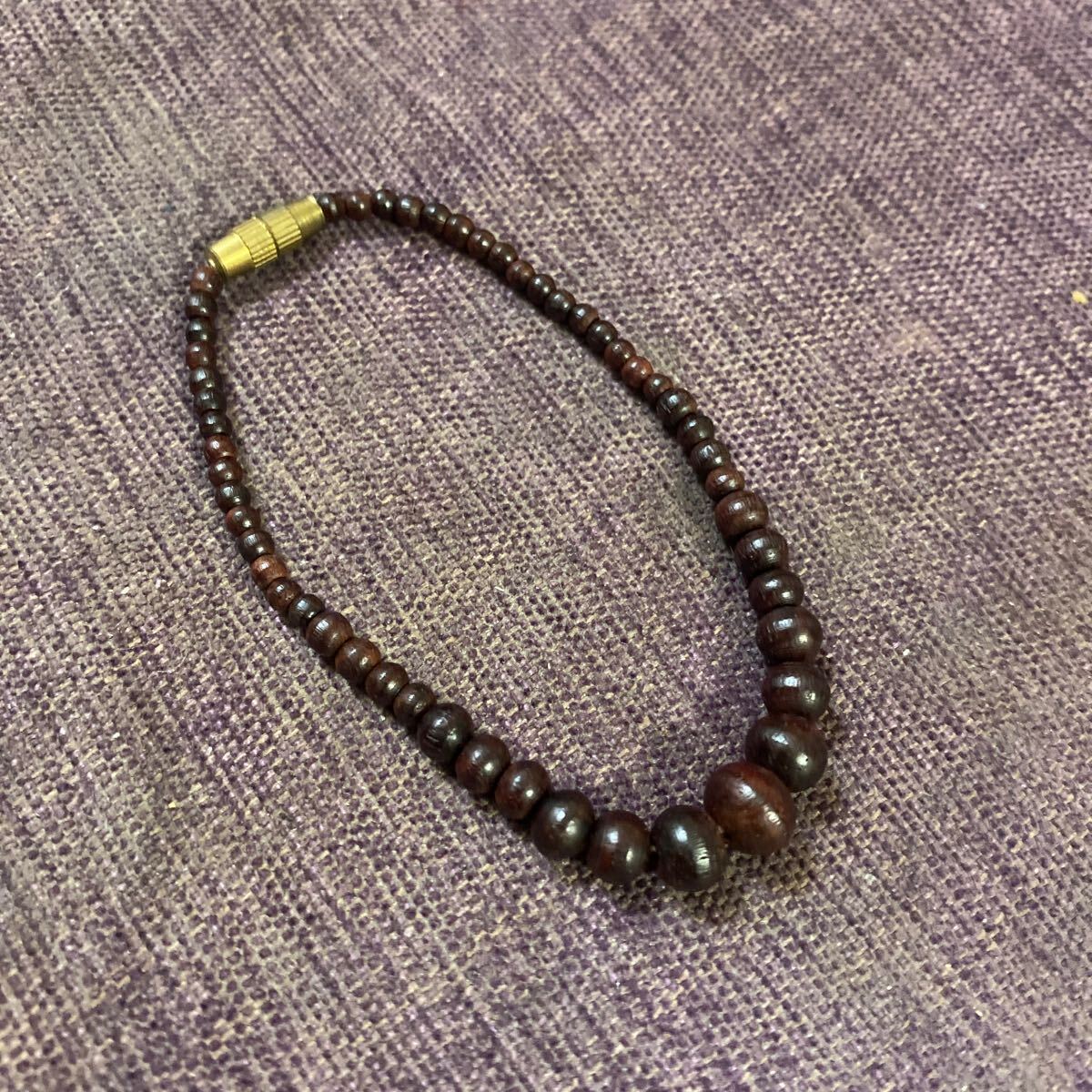 最終値下げ!新品★インド産紫檀 ブレスレット①拍卖