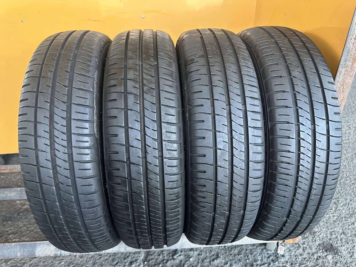 【3124】★【送料無料】★155/65R14 4本タイヤ夏タイヤバリ山 DUNLOP ENASAVE EC204【2023年】拍卖
