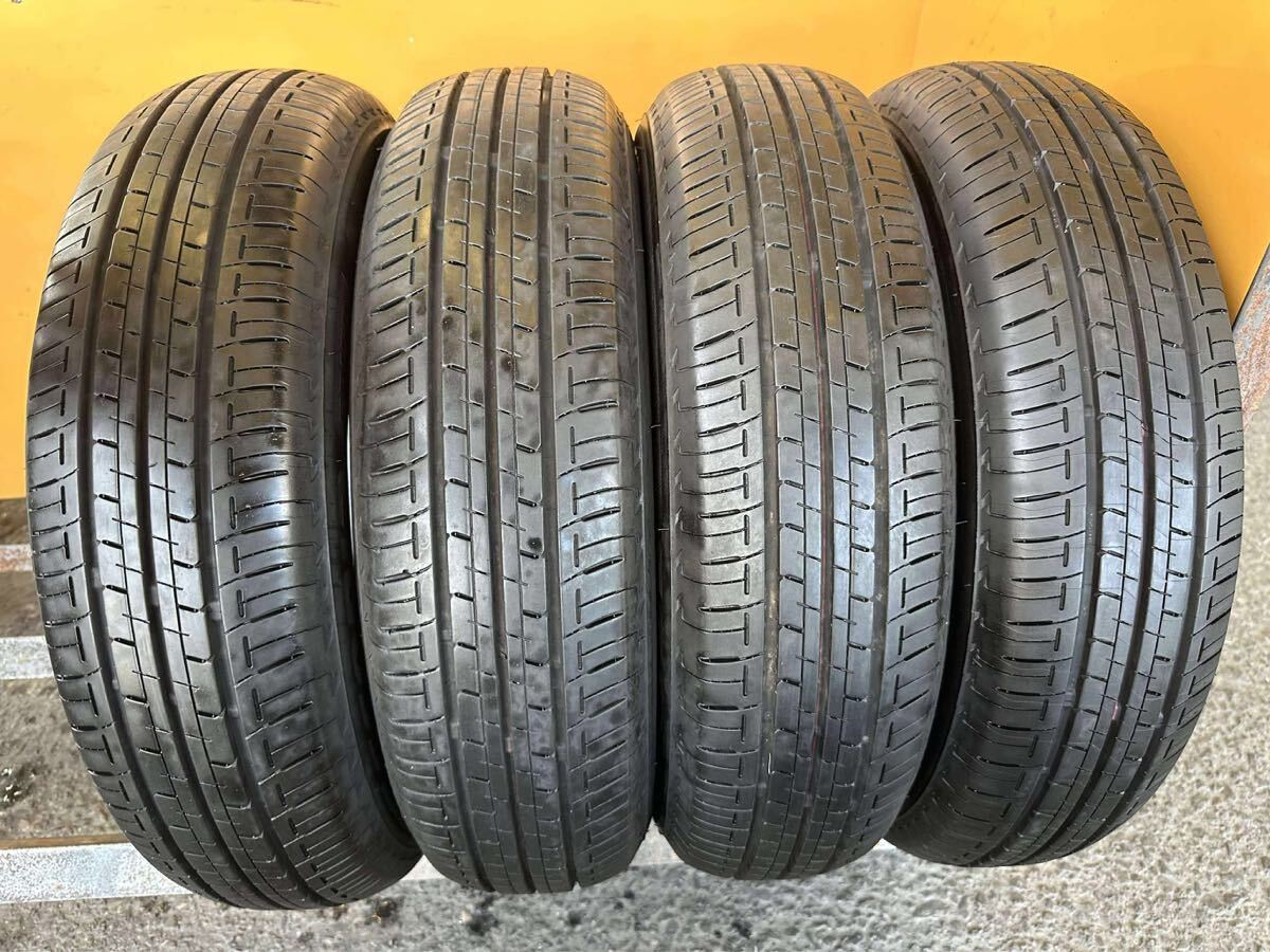 【3144】★【送料無料】★155/65R14 4本 タイヤ夏タイヤバリ山 BRIDGESTONE ECOPIA EP150【2021年】拍卖