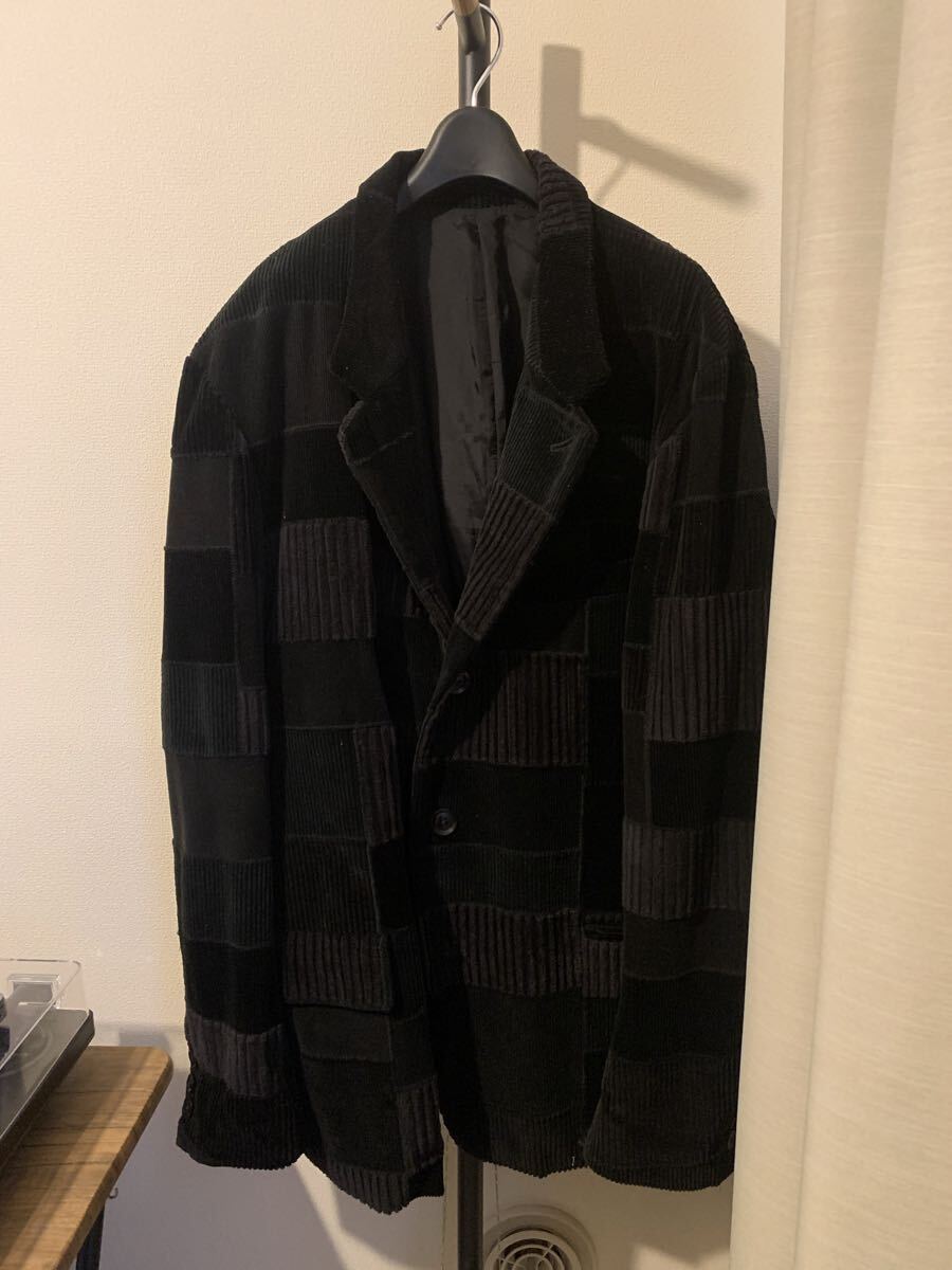y's bang on 22AW コーデュロイパッチワークテーラードジャケット ワイズフォーメン  yohji yamamoto pour homme y's for men拍卖