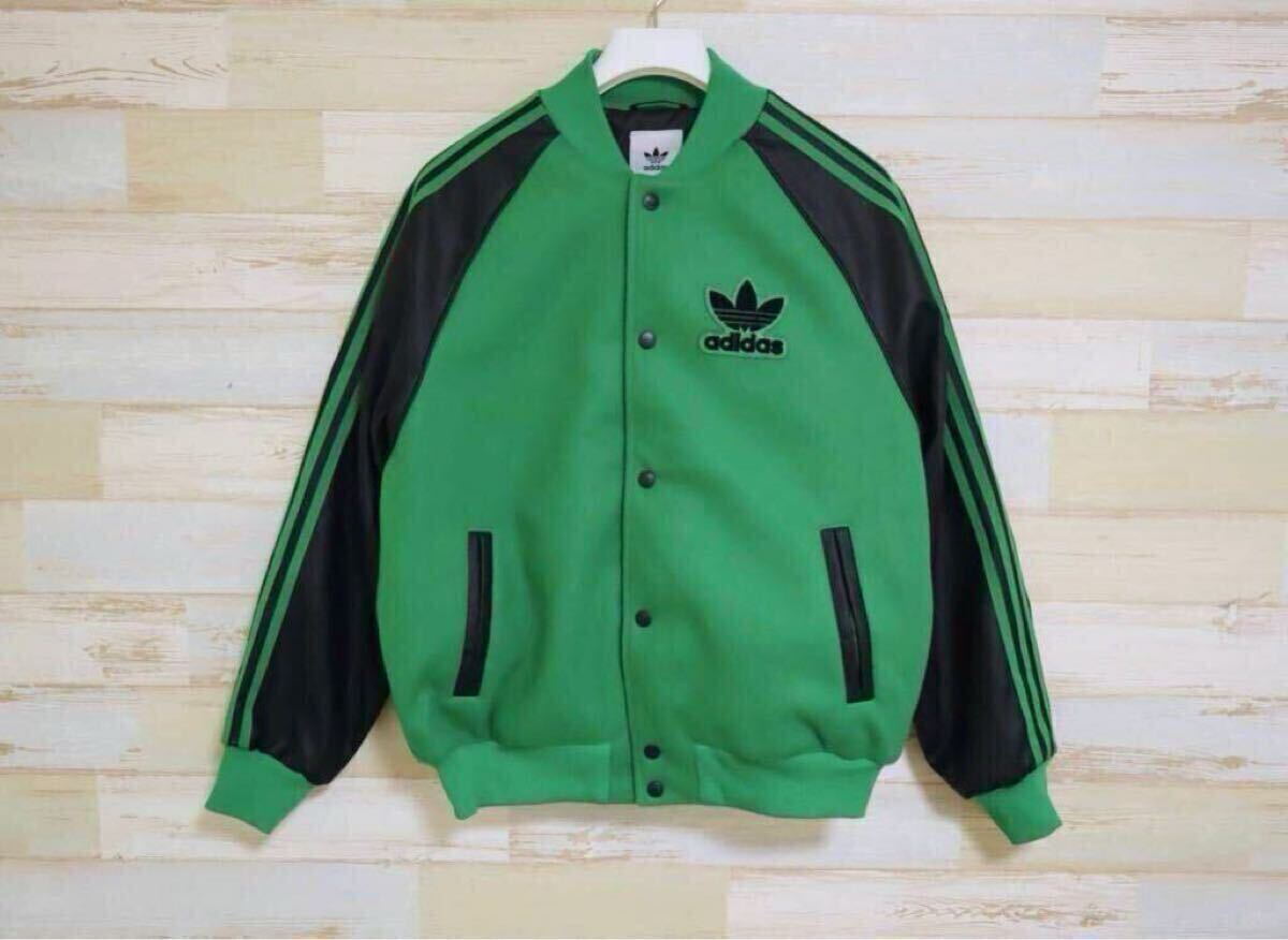 新品 定価20900円 M(メンズ) adidas originals アディダス オリジナルス トレフォイル ジャケット スタジャン ボンバージャケット拍卖