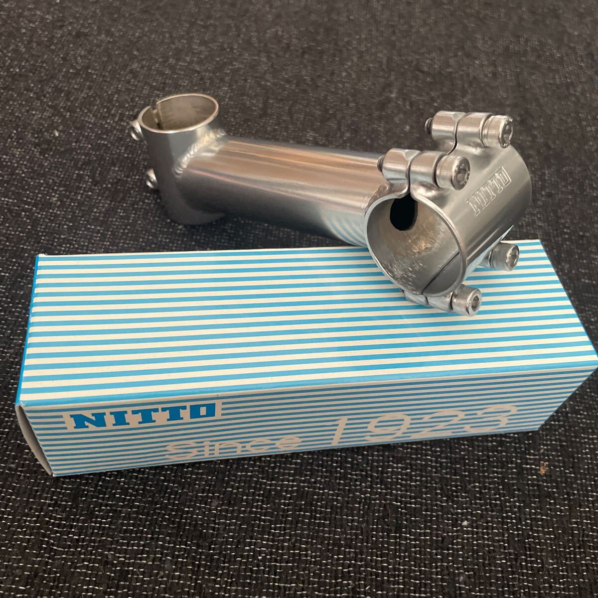 未使用 NITTO ui - 12 ステム 31.8 120mm クロモリ アヘッドステム 日東 OS surly Rivendell crust bkies blue lug Ritchey 25.4拍卖