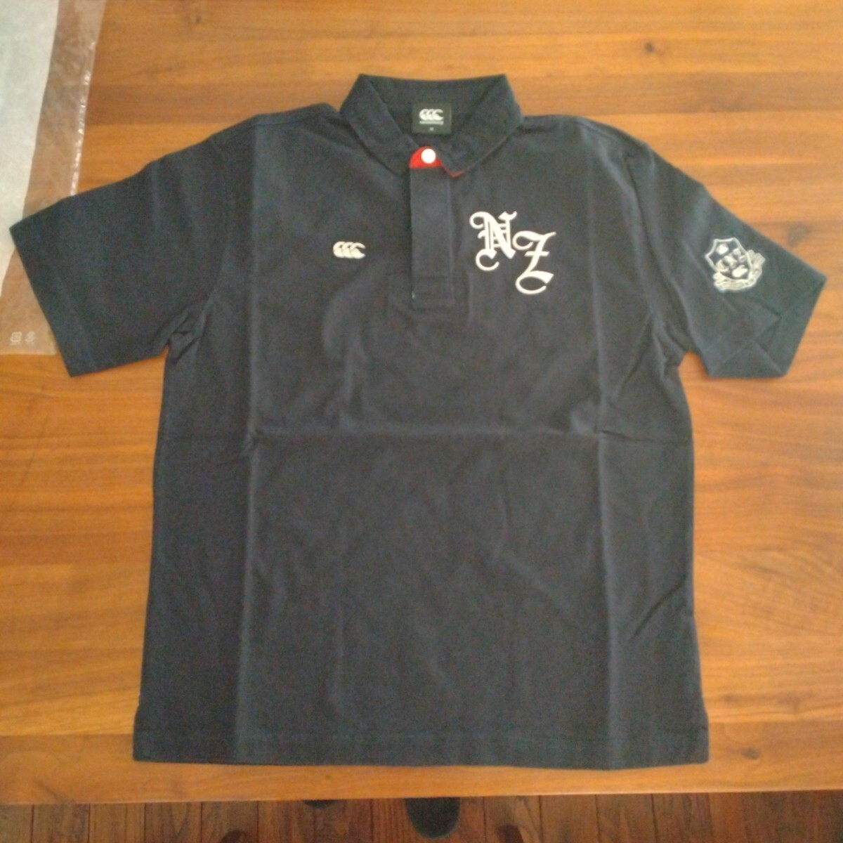 《未使用》 カンタベリー CANTERBURY RA31120 S/S RUGGER SHIRT COL.29 SIZE M 半袖 ラガーシャツ 紺色拍卖