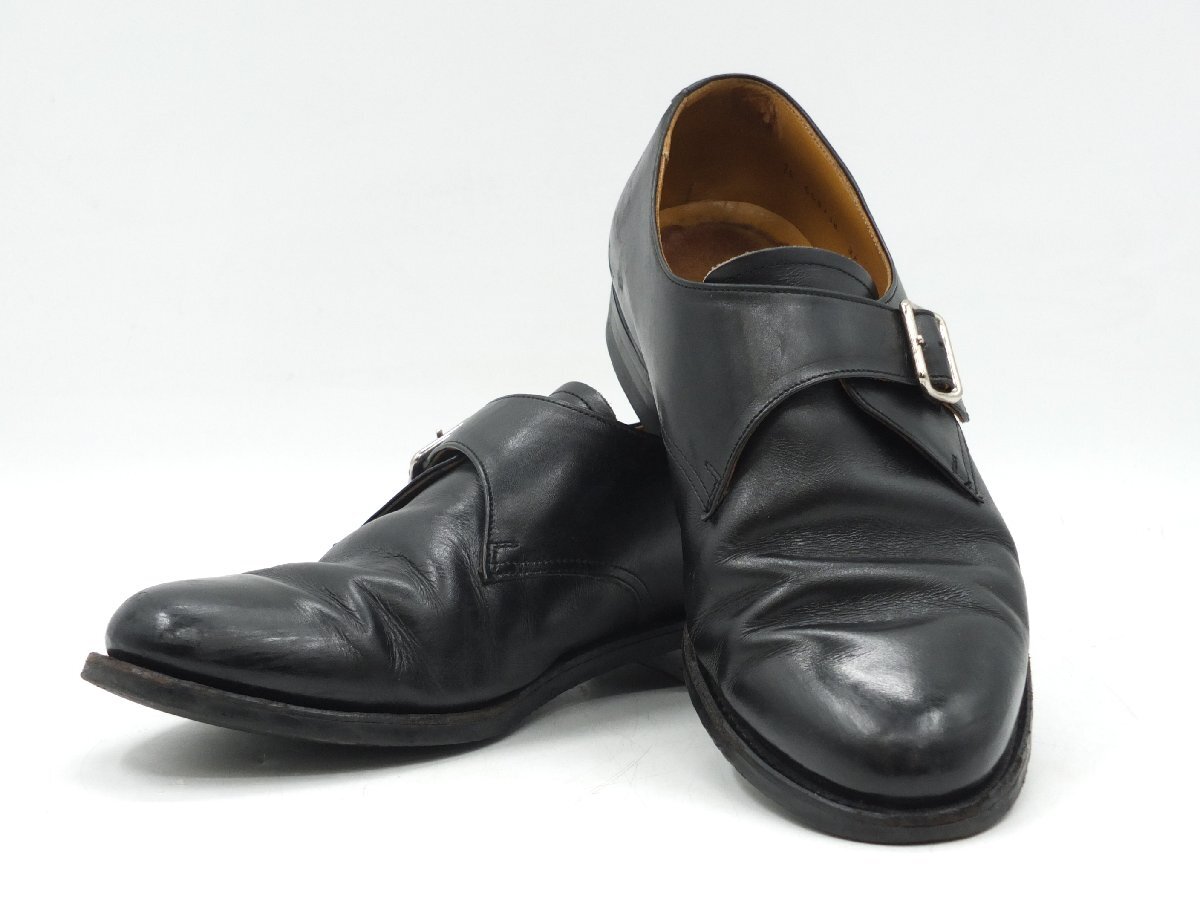 【z33108】REGAL リーガル モンクストラップ 25 1/2 EEE ビジネスシューズ ブラック メンズ 格安スタート拍卖