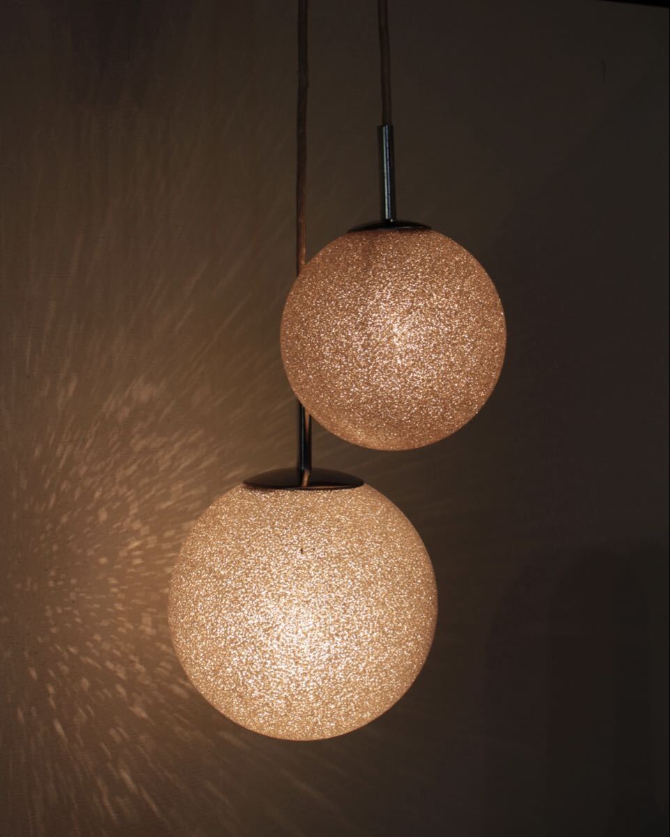 ナショナル ヴィンテージ ペンダントライト 昭和レトロ 照明 松下電工 天井照明 吹き抜け 球体 ガラス玉 幻想的 おしゃれ モダン 09650拍卖