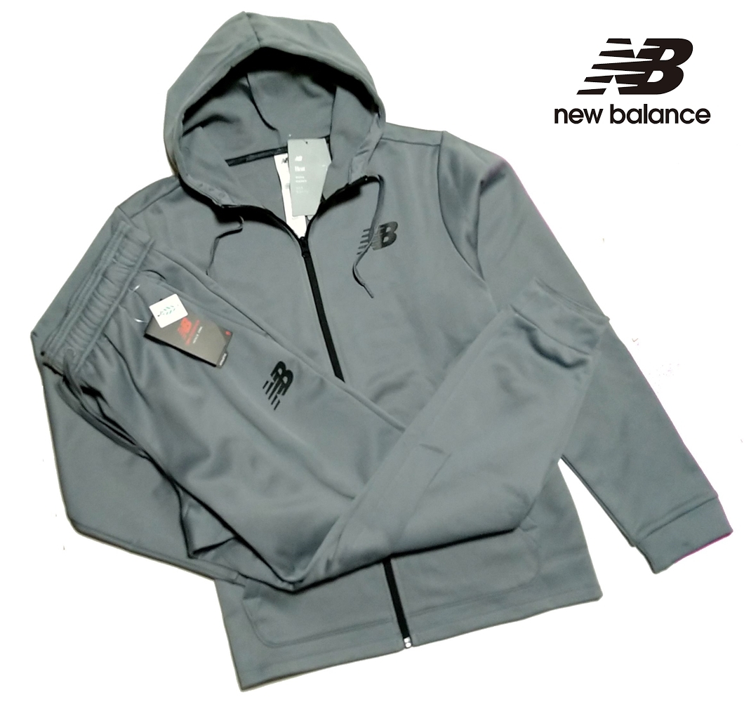 New Balance ニューバランス フルジップフーディジャケット パーカー + パンツ 裏起毛/上下セット/メンズ/新品/L 拍卖