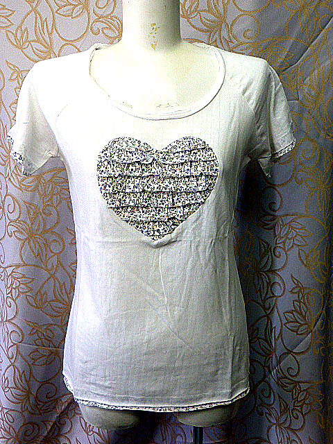 ahno3 Carling collection カーリングラブデザインレディース綿Tシャツ/75%OFF/XL/250917拍卖