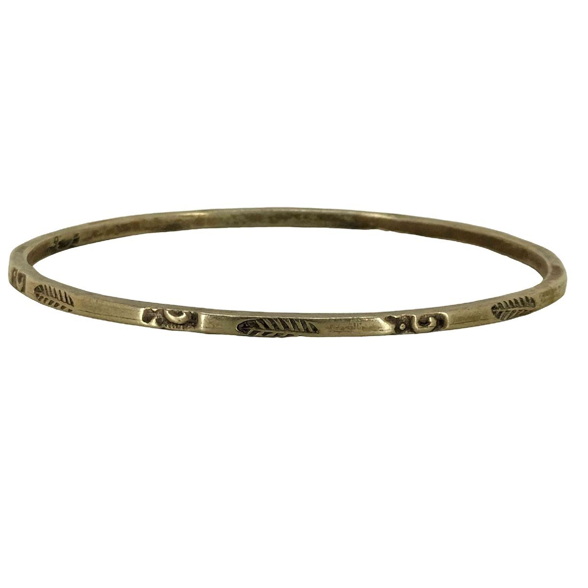 USED古着(ユーズドフルギ) メキシカンジュエリー シルバー925刻印 バングル メンズ 表記無 中古 古着 0424拍卖