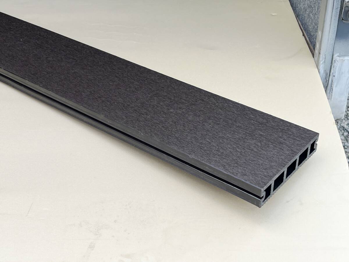 【直接引取限定】 日本製 人工木ウッドデッキ材 PREPLUS プレデッキR 145×1995 ダークブラウン 床板 リサイクル材 endstbN拍卖