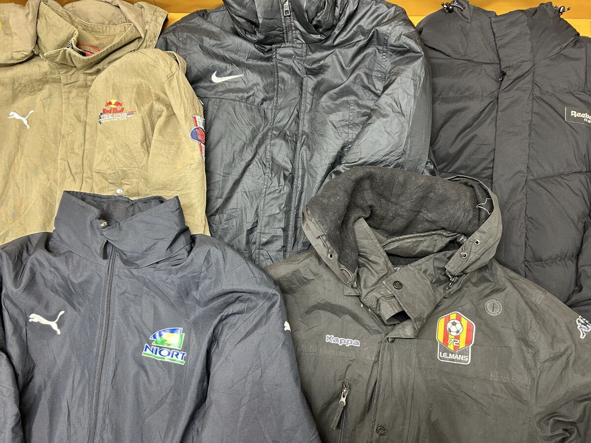 USA古着卸 スポーツブランドMIX ロングジャケット 5枚 セット まとめ売り 1円スタート 卸売り アメリカ古着 まとめ売り 大量 中綿拍卖