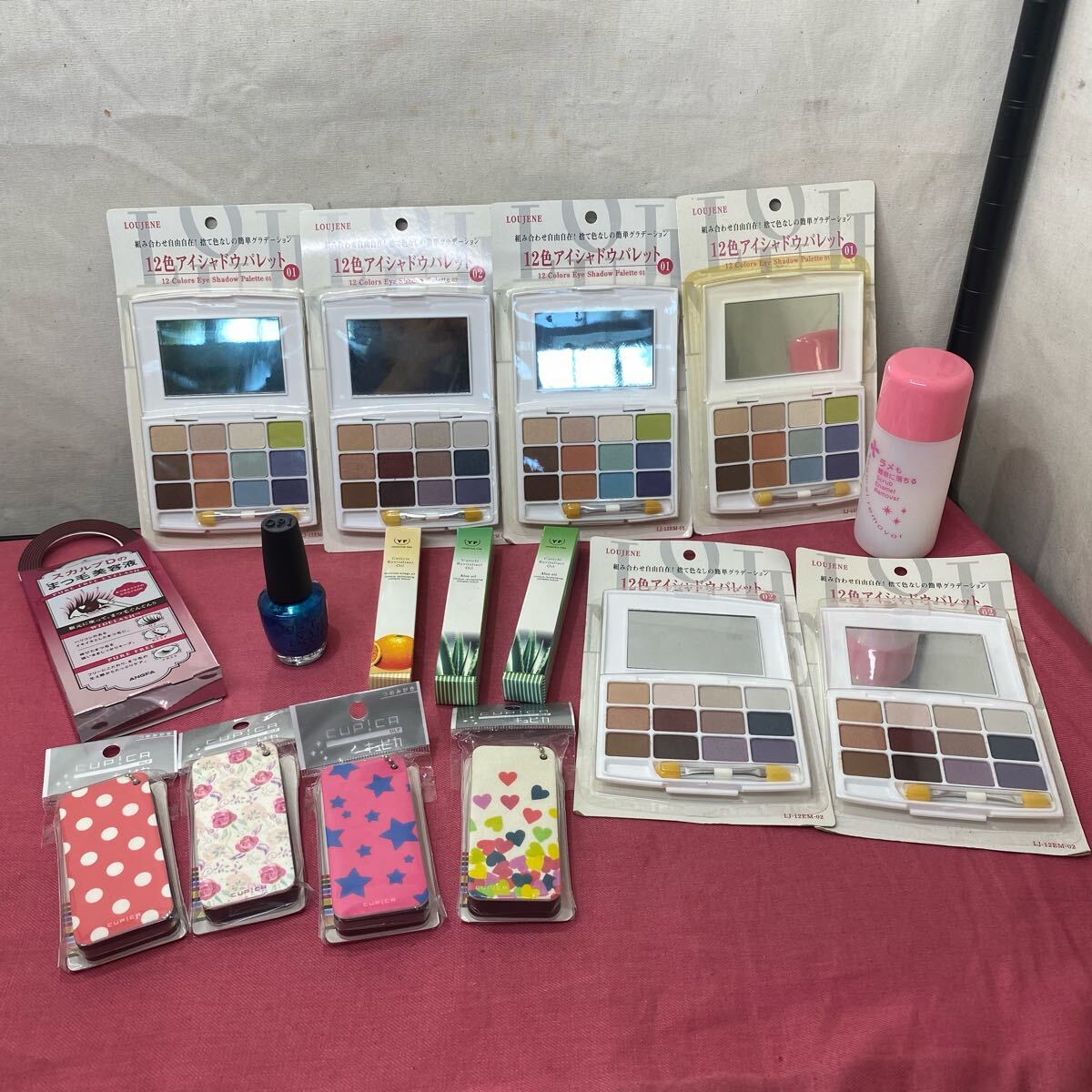 LOUJENE(ルージーン)12色アイシャドウパレット まつげ美容液 爪磨き ネイルオイル マニキュア まとめ売り とーわひ090119拍卖