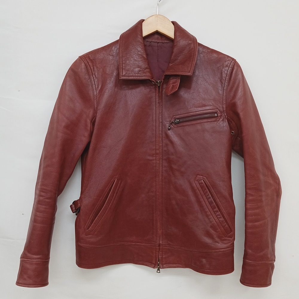 ●古5077 RICO シングルライダースジャケット 06-10C-4001 Sサイズ【68】拍卖