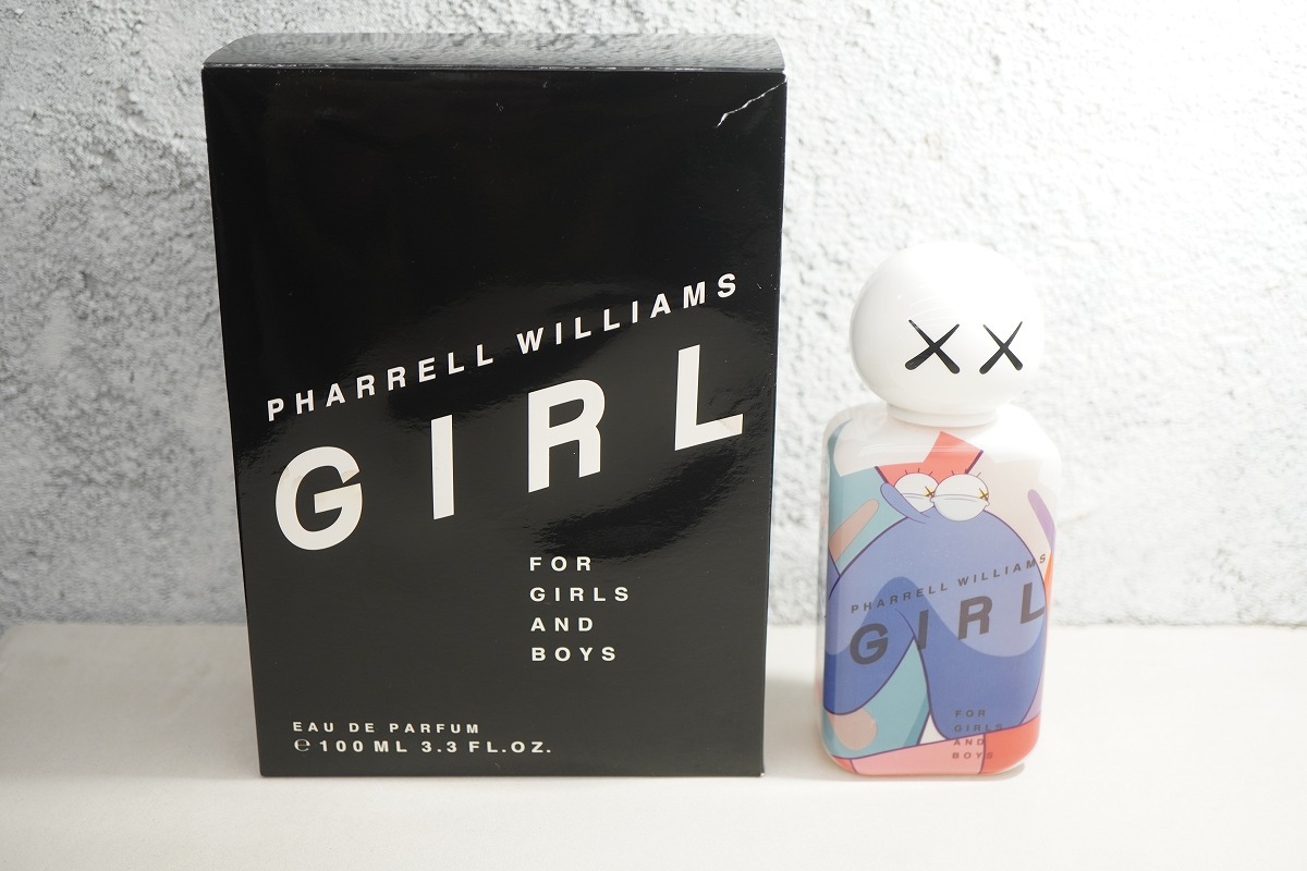 正規 COMME des GARCONS × Pharrell Williams x KAWS コムデギャルソン ファレル カウズ GIRL 100ml オードパルファム 香水 本物926P♪拍卖