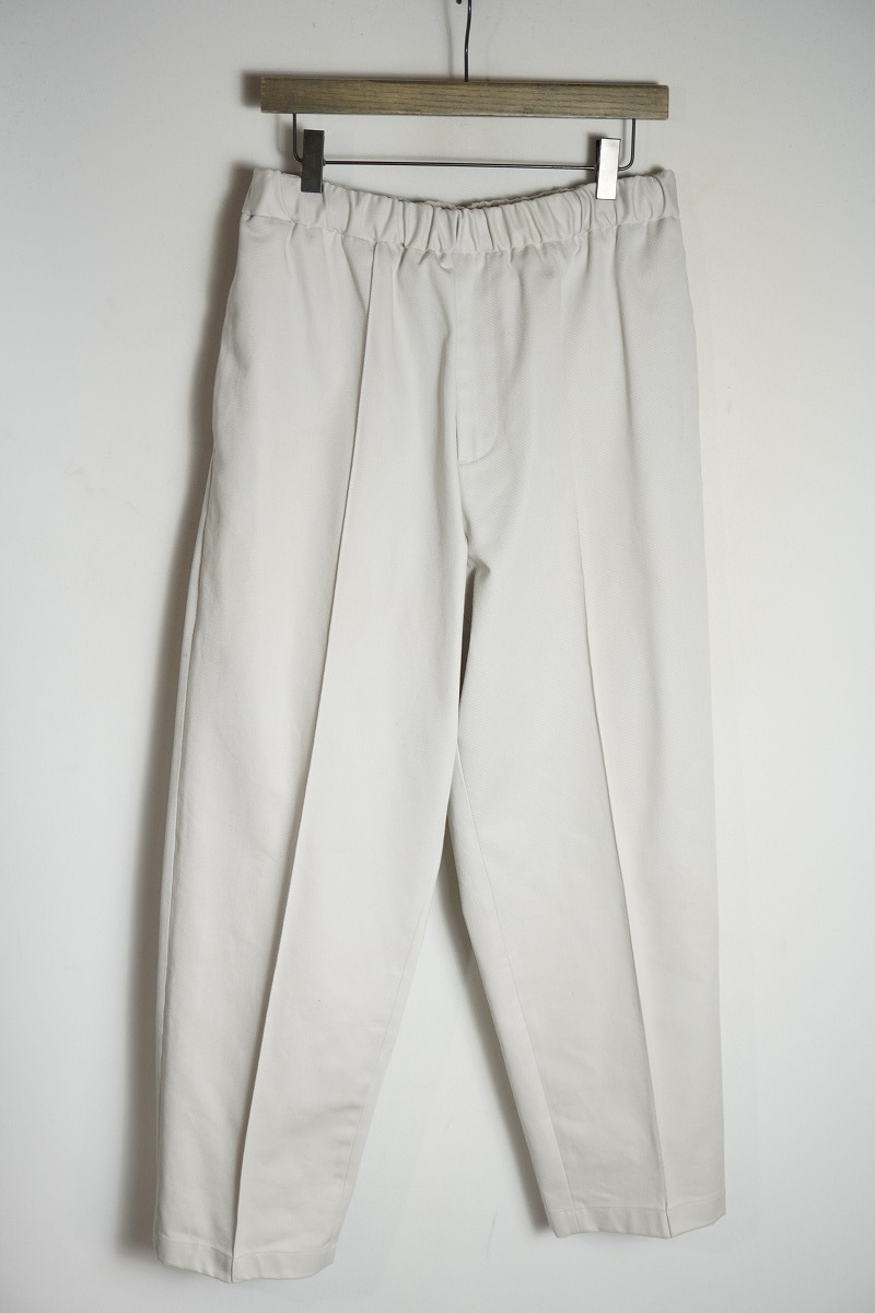 美品 正規 23SS JIL SANDER ジルサンダー コットン ギャバジン イージー パンツ スラックス J21KA0012 薄灰44 本物 814P▲拍卖