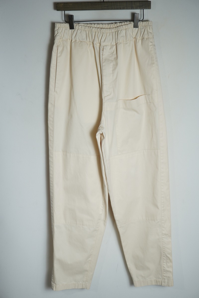 美品 国内正規 21SS JIL SANDER ジルサンダー ウール イージー タック ワイド パンツ 裾ジップ JSMS312018 MS24380011 茶46 本物416P▲拍卖