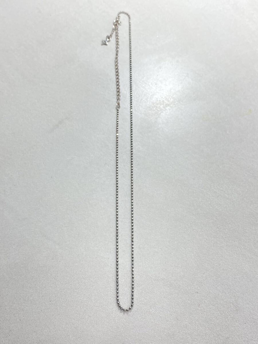 美品 正規 Bloody Mary ブラッディーマリー ボール チェーン ネックレス シルバー925 50cm 本物316P♪拍卖