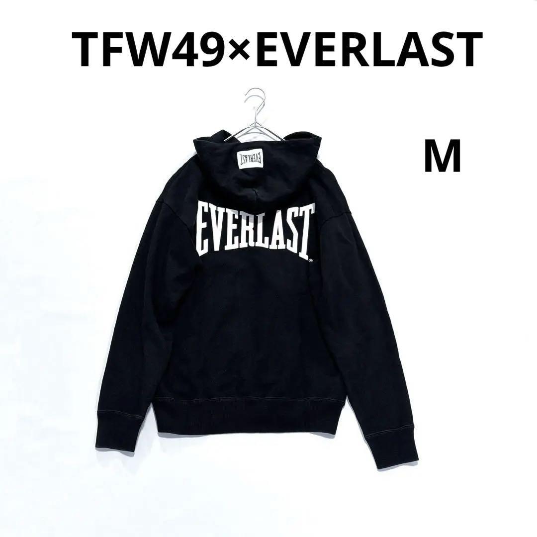 TFW49×EVERLAST コラボ パーカー フーディ ブラック メンズ M ティーエフダブリュー フォーティーナイン エバーラスト拍卖