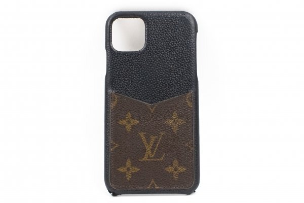n114 / LOUIS VUITTON ルイヴィトン M69097 iPhone 11Pro Max ケース モノグラム 現状品拍卖