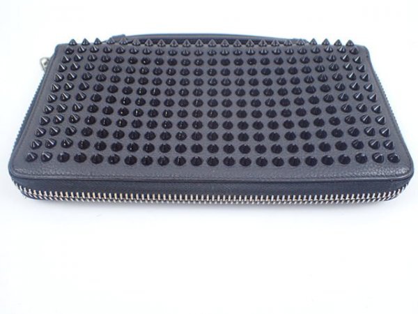 m3373 / Christian Louboutin クリスチャンルブタン パネトーネ ウォレット XL トラベルケース ロング ウォレット 長財布 黒 現状品拍卖