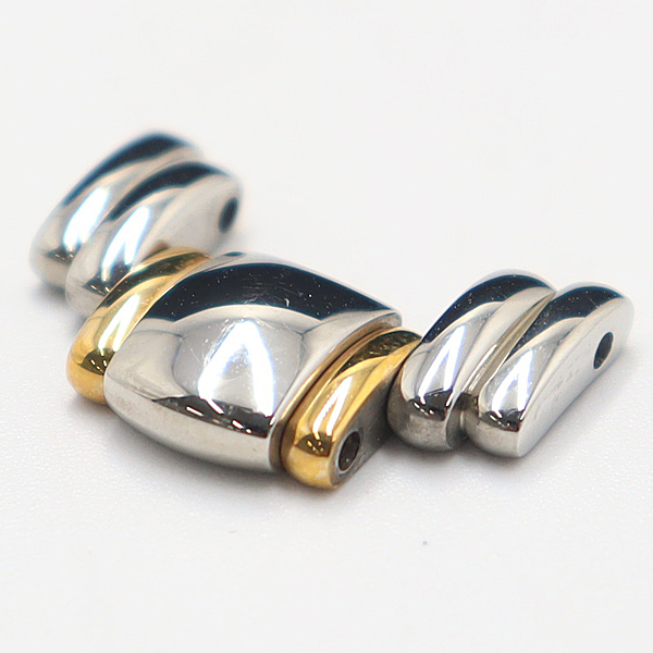 良品 ロンジン 純正ベルト 1コマ L3.605.5 18mm用 コンビカラー メンズ腕時計用 2000000 NSK MTM拍卖