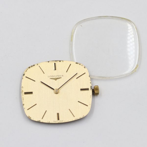 稼働 ロンジン L847.3 フラッグシップ 風防付 ムーブメント 手巻き ゴールド文字盤 レディース腕時計用 TKD 2000000 NSK拍卖