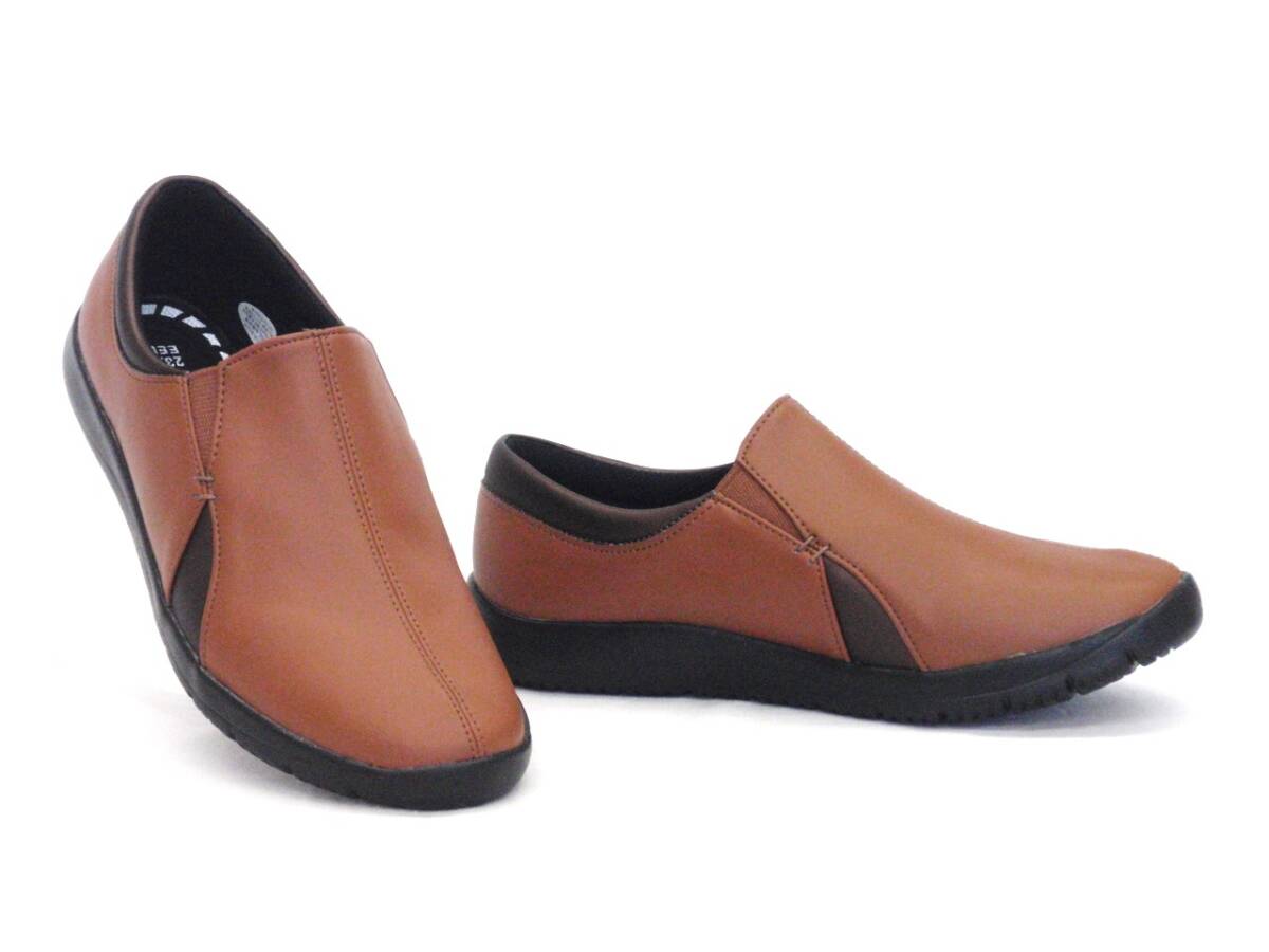 Pansy パンジー 4337 24.0cm キャメル スリッポン 軽量 レディース カジュアルシューズ拍卖