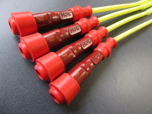 送料無料 SY11 NGK プラグキャップ&コード 4セット ヤマハ FZ400 FZ250フェーザー FZR250R プラグ プラグコード NGK拍卖