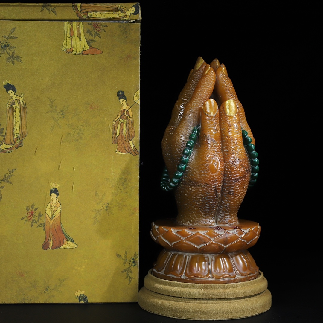 旧蔵 清 寿山石《福寿》仏手の置物 天然石 手彫 篆刻 古印材 極細工 中国古玩 骨董品 古美味 209拍卖