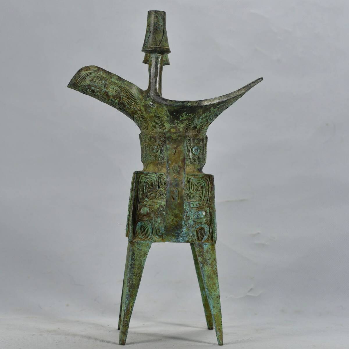 旧蔵 西周時期 青銅 コークス 銅製 青銅器 極細工 中国古玩 骨董品 古美味 209拍卖