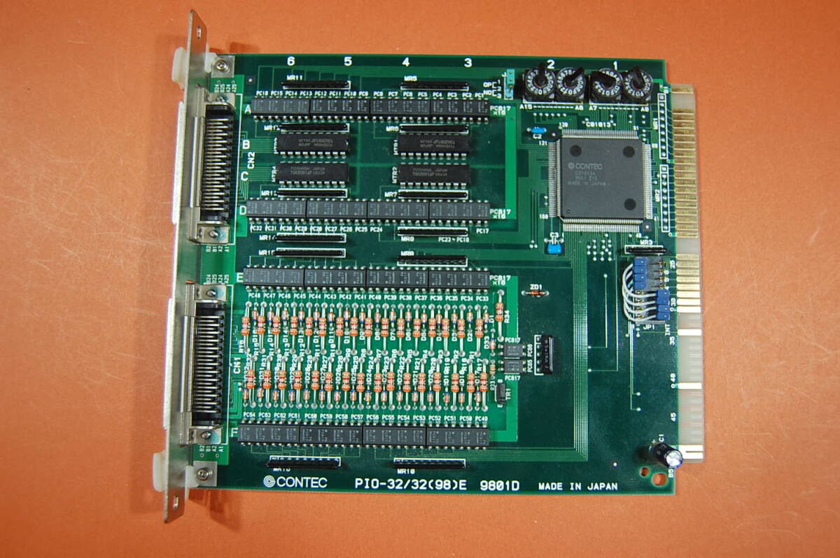 PC98 Cバス用 インターフェースボード CONTEC PIO-32/32 (98) E 9801D 入出力ボード? 動作未確認 ジャンク扱いにて T-167 6637 拍卖