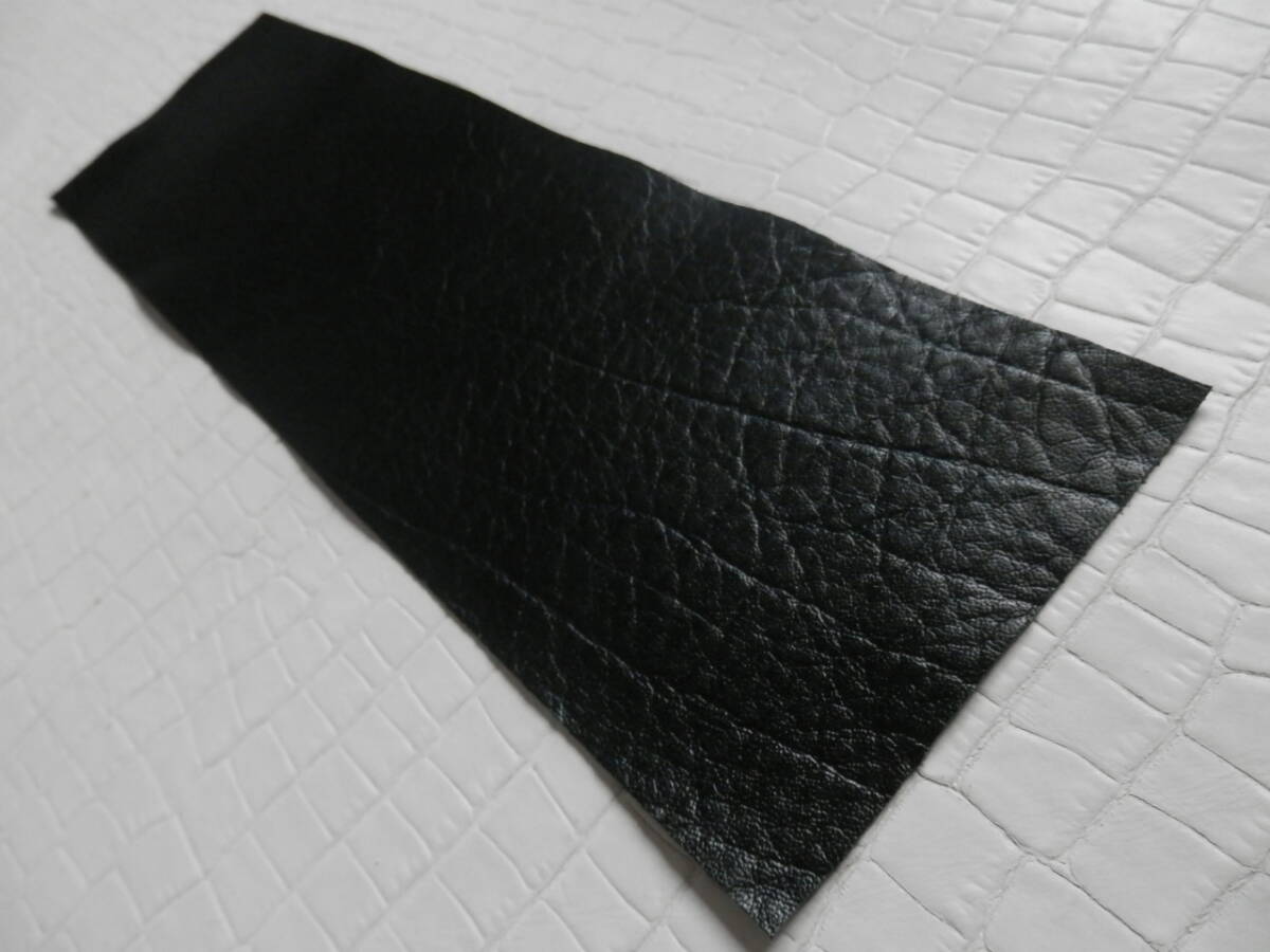 【ロングサイズ】 バッファロー ナチュラル ワイルドなしぼ ブラック ビリヤード 本革 レザー グリップ拍卖