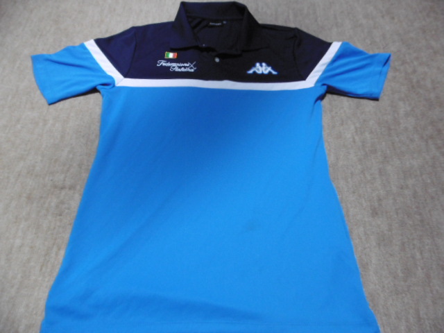 ゴルフ★KAPPA/カッパスポーツ★半袖ウエア ブルー&ネイビー サイズ:O拍卖