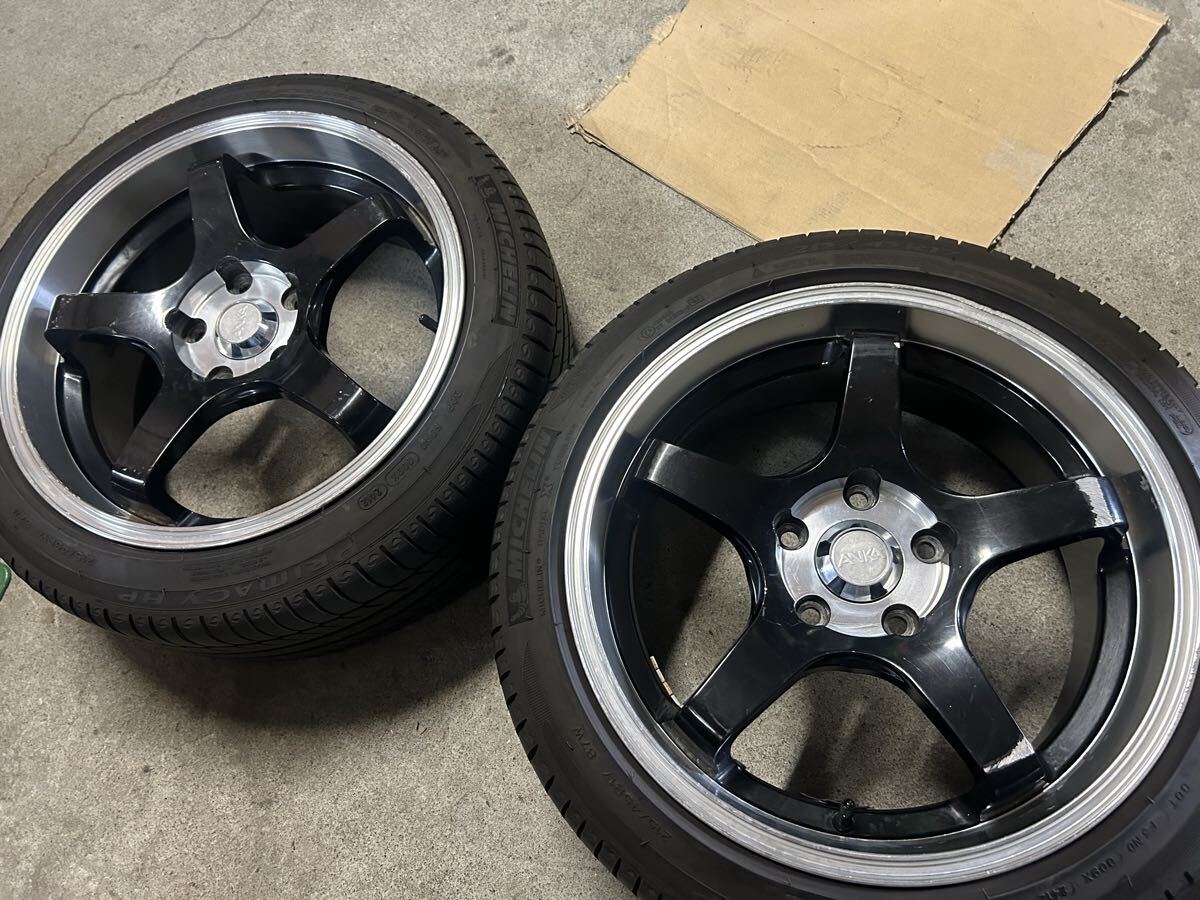 ★ANKA 2本 7.5J+45 (アドバン M2 タイプ) ミシュラン 215 45 17(12年)×2 (0908)拍卖