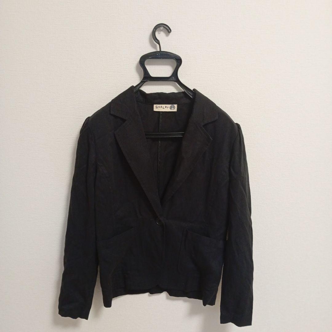 ScoLar 黒 ブラック テーラードジャケット レディースブランド 送料無料 正規品 鑑定済み 人気ブランド 限定セール拍卖