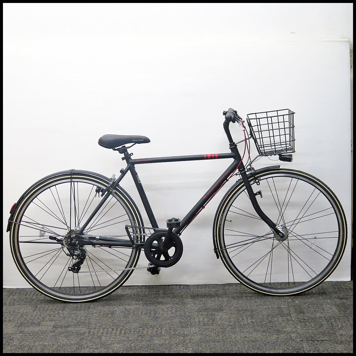 △美品 BRIDGESTONE/ブリヂストン 自転車 GREENLABEL GL 7段変速 フレームサイズ520mm 自転車/グリーンレーベルGL/アルミフレーム/街乗り拍卖