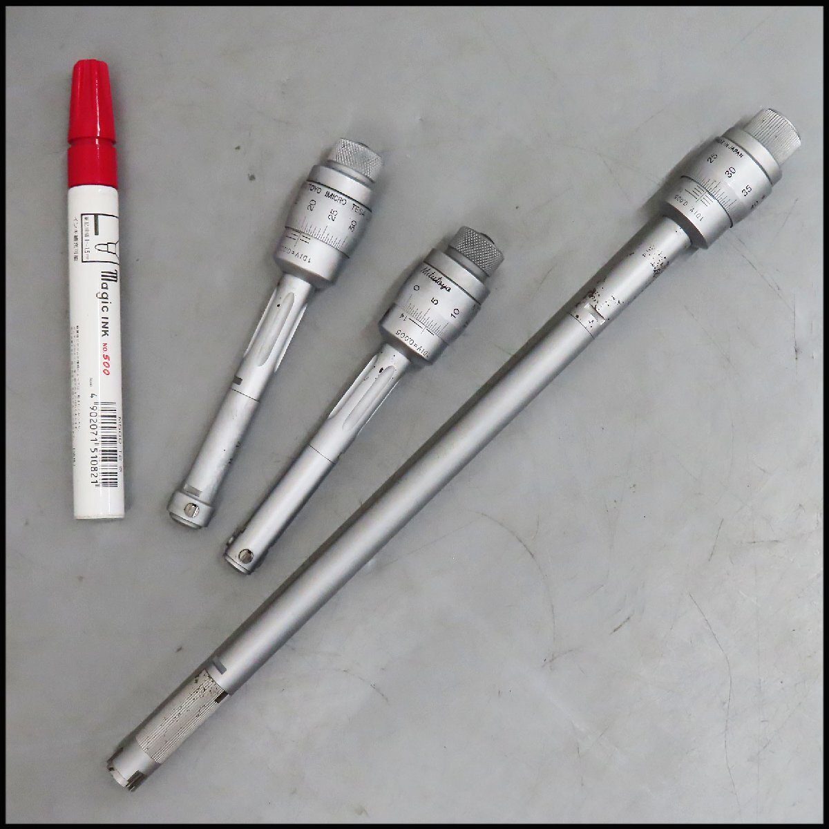 ■ミツトヨ 三点式 内径マイクロメーター Φ11~14mm・14~17mm・12~16mm セット/Mitutoyo 小径 3点式 ホールテスト/内径測定器拍卖