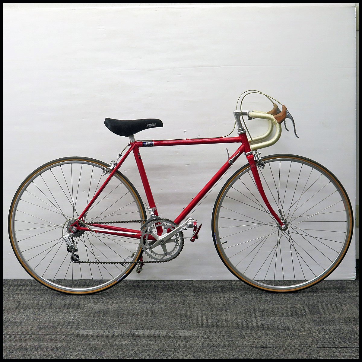 △未使用? NISHIKI/KAWAMURA ロードバイク フレームサイズ480mm クロモリ/自転車/街乗り/TANGE/CR-MO/shimano600/シマノ600拍卖