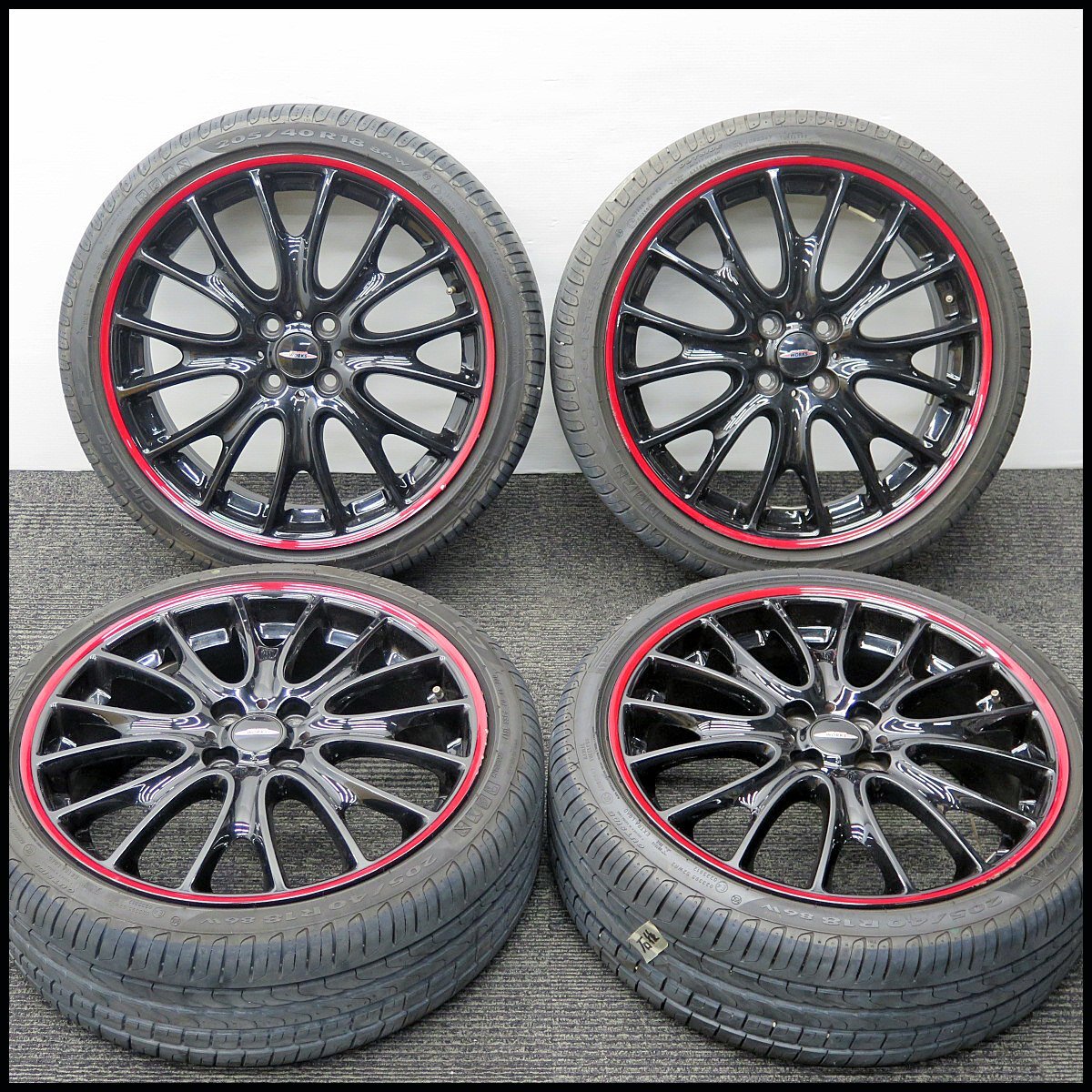 △JOHN COOPER WORKS アルミホイール 4本セット 7J×18 EH2 PCD100 18インチ/4穴/MINI/ミニクーパー/BMW/ジョンクーパーワークス拍卖