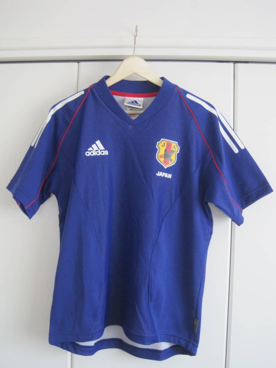 アディダス adidas 2002 日韓ワールドカップ サッカー 日本代表 ユニフォーム 160サイズ 日本製拍卖